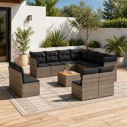 Friendly 12 Piece Modular Garden Sofa Set for You