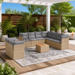 Your Comfortable 11-Piece Outdoor Sofa Set Awaits