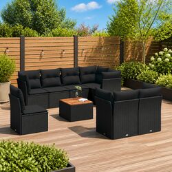 9 Piece Garden Sofa Set for Comfort and Flexibility