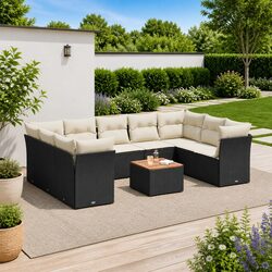 Your New Outdoor Oasis: 10-Piece Sofa Set with Cushions