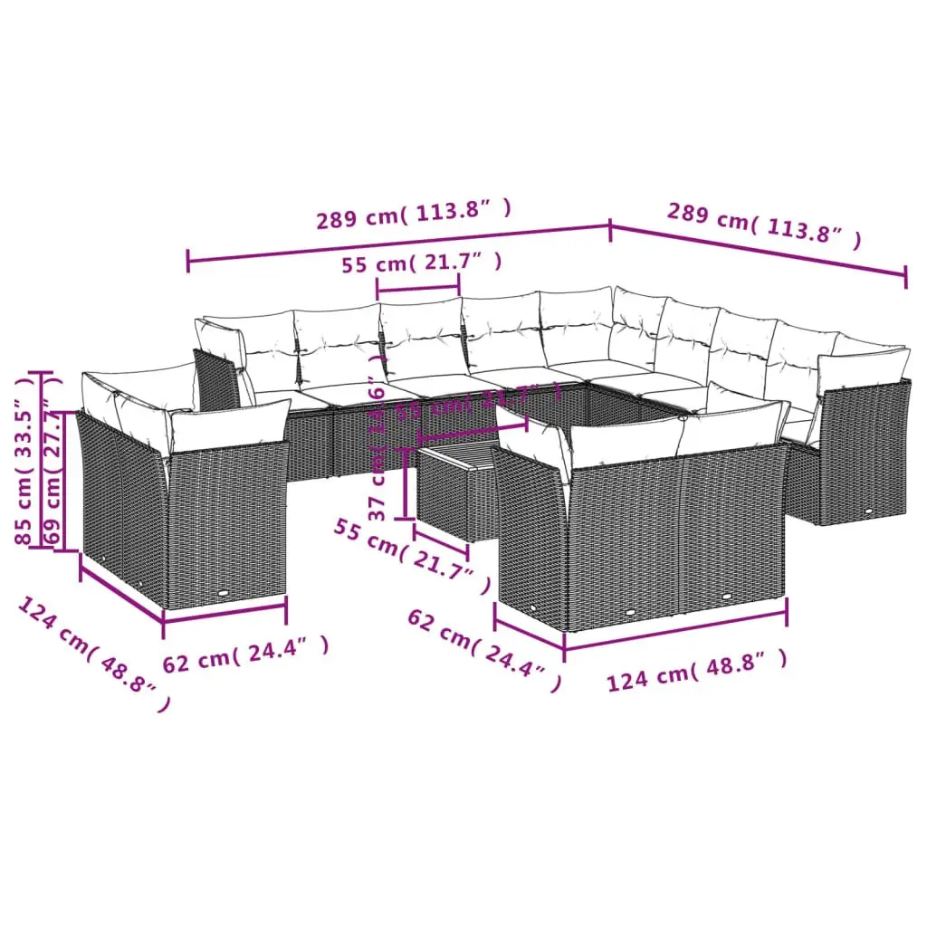 14 Piece Sofa Set
