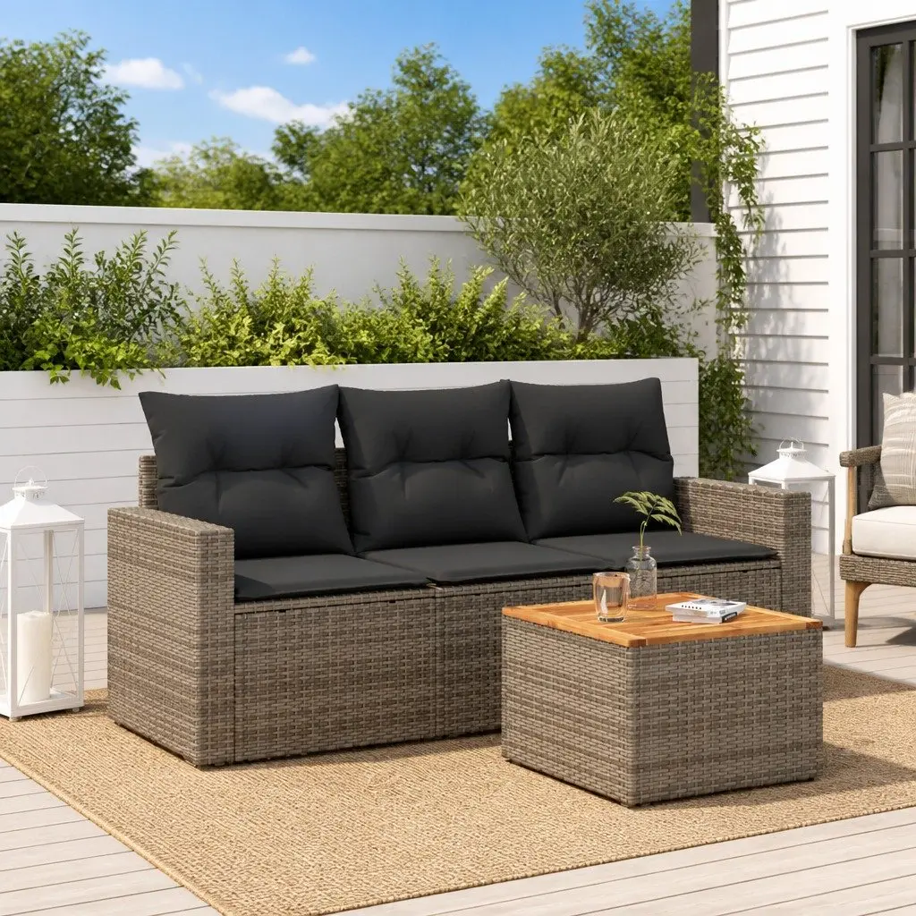 4 Piece Garden Sofa Set