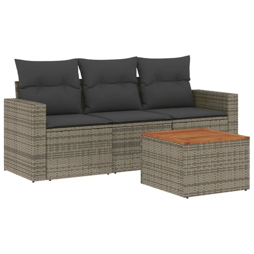 4 Piece Garden Sofa Set