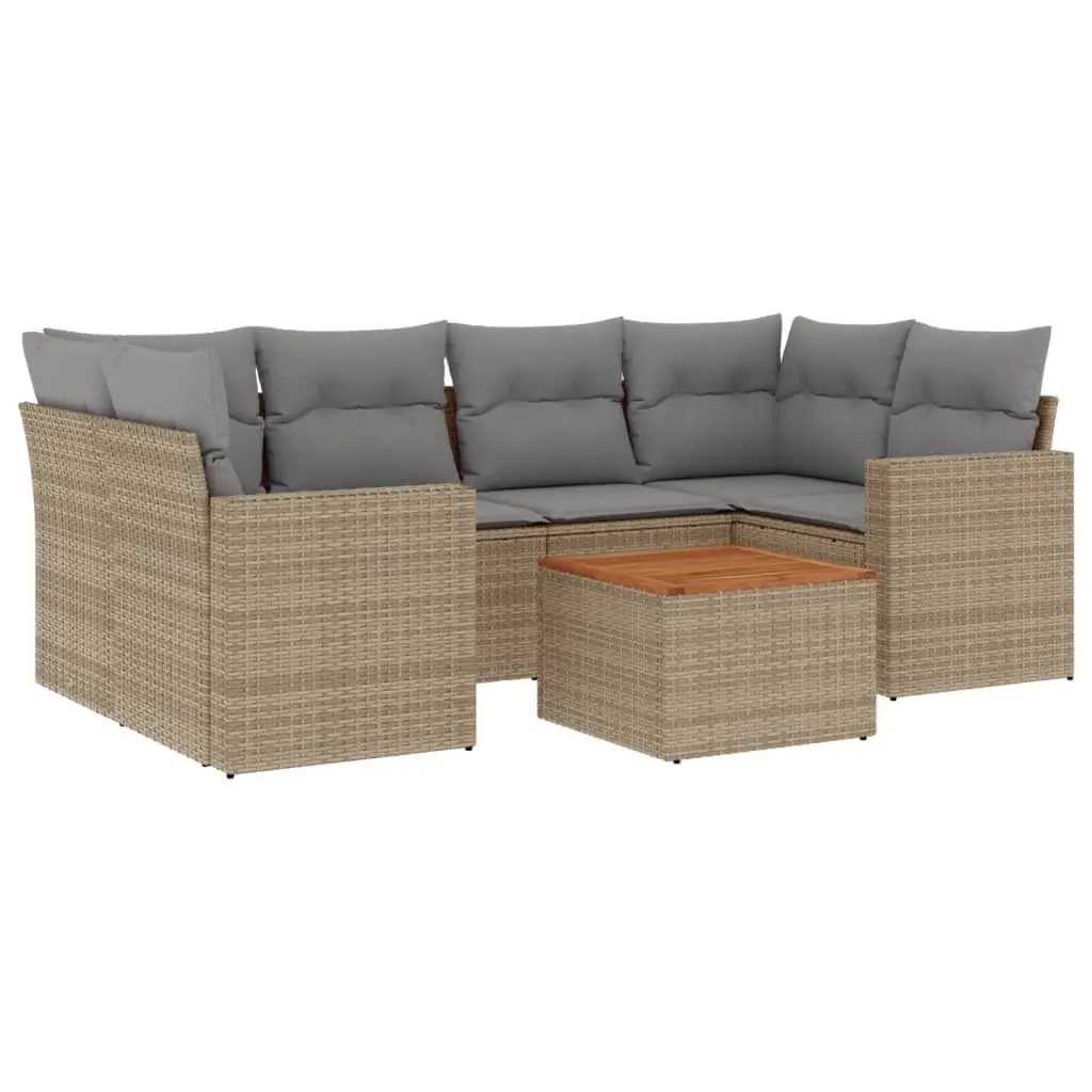7 Piece Garden Sofa Set