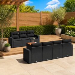 Enjoy Outdoor Living with This 8 Piece Sofa Set