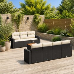 Your Perfect 8-Piece Black Patio Sofa Set