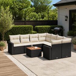 Friendly 9-Piece Garden Sofa Set for Outdoor Relaxation