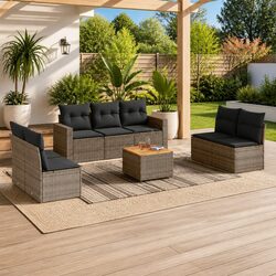 Create Your Cozy Outdoor Oasis with This 8-Piece Sofa Set