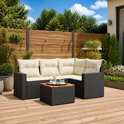 Friendly 5 Piece Garden Sofa Set with Storage Options
