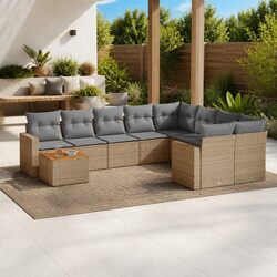 Friendly 10-Piece Outdoor Sofa Set for Your Patio