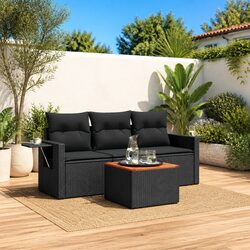 Enjoy Your Outdoors with This 4 Piece Garden Sofa Set