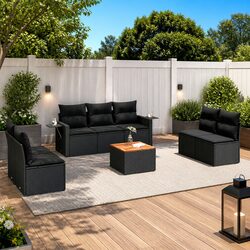 Your Friendly 8-Piece Modular Outdoor Sofa Set