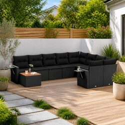 Enjoy Outdoor Living with Our 10 Piece Sofa Set