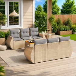 Cozy and Functional 7-Piece Outdoor Sofa Set