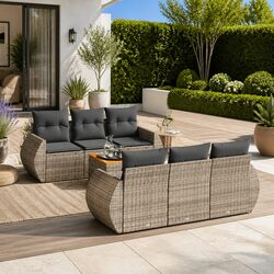 Your Friendly 7-Piece Garden Sofa Set Awaits