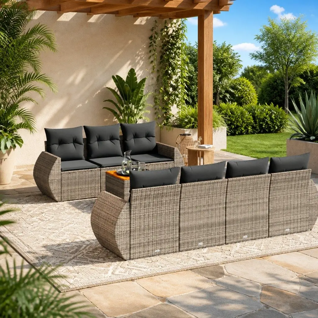 8 Piece Garden Sofa Set for Outdoor Fun