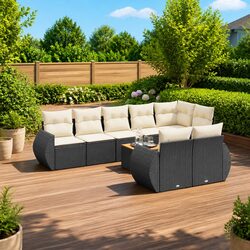 Your New Favorite 9 Piece Black Outdoor Sofa Set