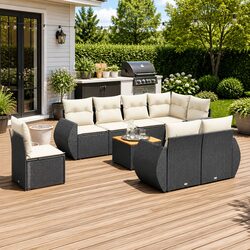 Your Perfect 9-Piece Garden Sofa Set Awaits
