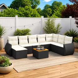 Your Outdoor Oasis Awaits with This 9 Piece Sofa Set