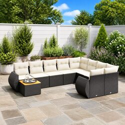 Relax Outdoors with a 10-Piece Modular Sofa Set