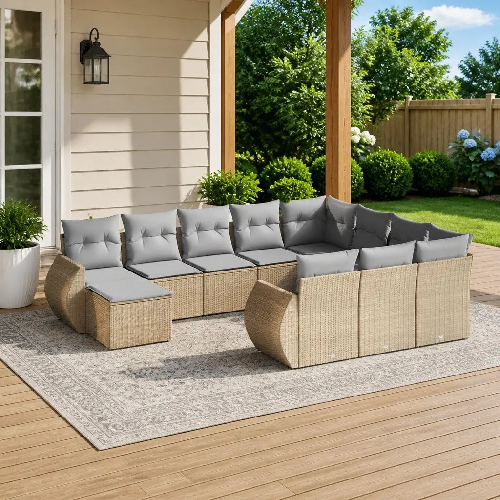 11-Piece Sofa Set for Outdoor Spaces