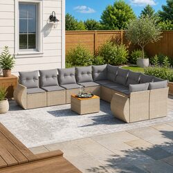 Create an Inviting Outdoor Space with 11-Piece Sofa Set