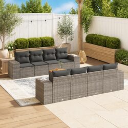 Enhance Your Outdoor Experience with 9-Piece Sofa Set