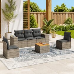Enjoy Your Outdoors with This 6 Piece Garden Sofa Set