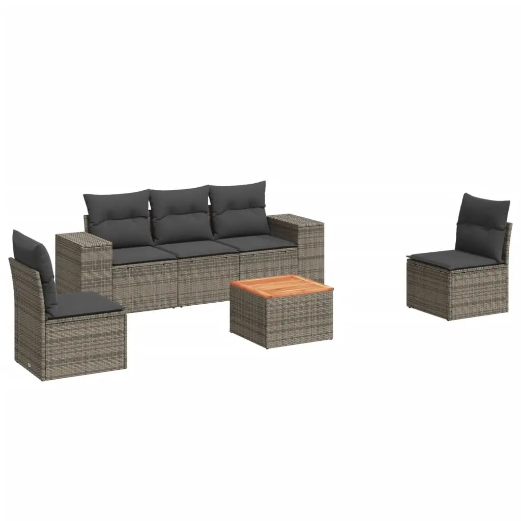 6 Piece Garden Sofa Set
