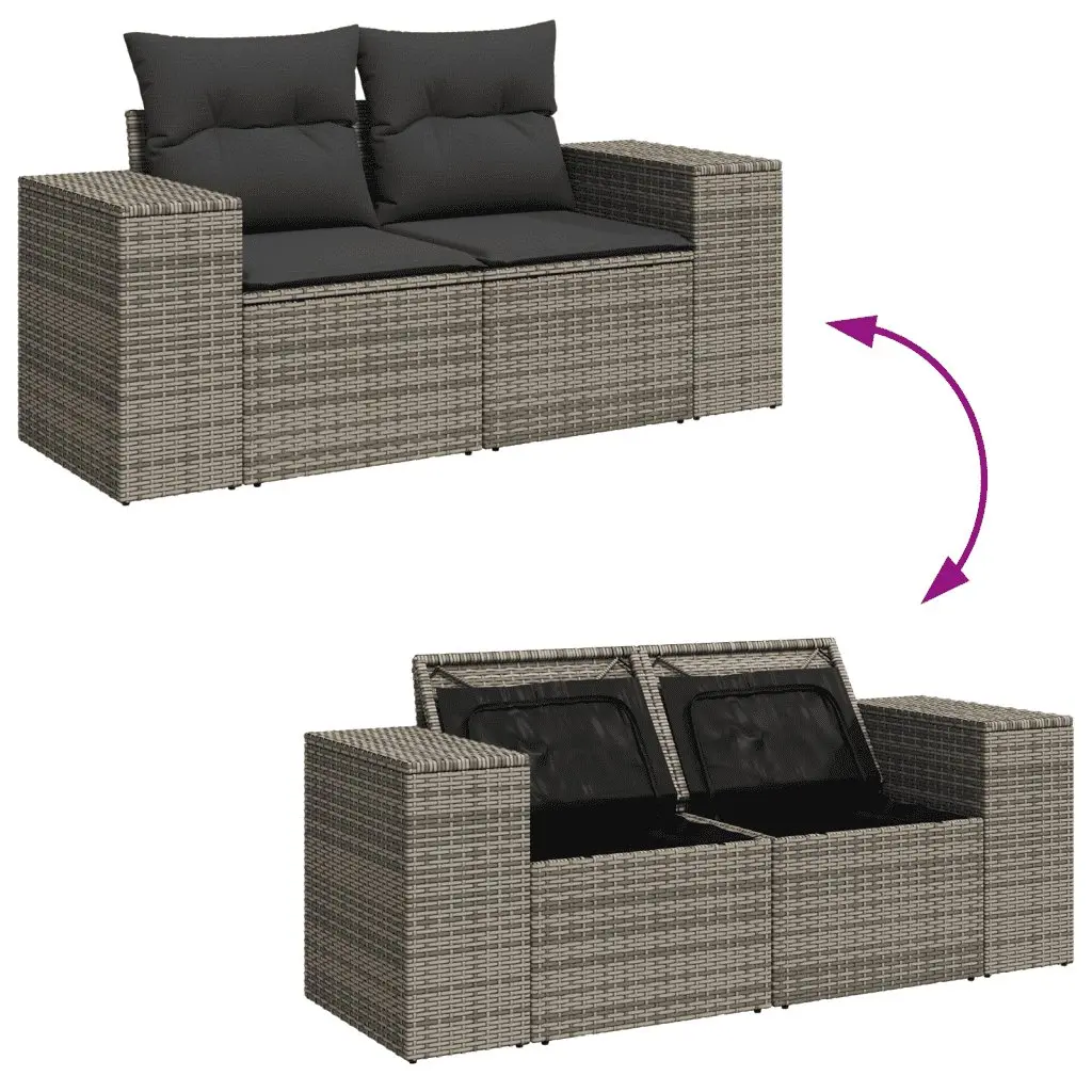 6 Piece Garden Sofa Set