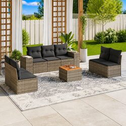 Create Your Outdoor Retreat with 8 Piece Sofa Set