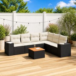 Friendly 7 Piece Patio Sofa Set with Comfortable Storage