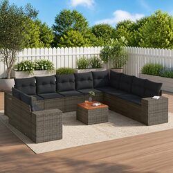 Friendly Grey 11-Piece Modular Garden Sofa Set
