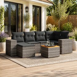 Create Comfort Outdoors with Our 7 Piece Garden Sofa Set