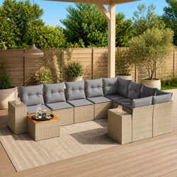 Invite Comfort with This 10-Piece Garden Sofa Set