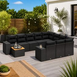 Friendly 11-Piece Garden Sofa Set for Your Outdoor Space