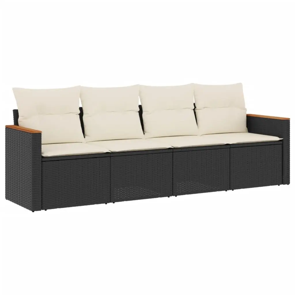 Garden Sofa Set 4 Piece Outdoor Furniture Patio Lounge with Cushions Storage