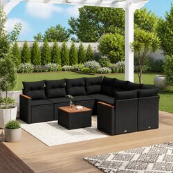 Your Go-To 9 Piece Garden Sofa Set for Outdoor Comfort