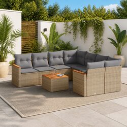 Friendly 9 Piece Garden Sofa Set for Your Outdoor Retreat