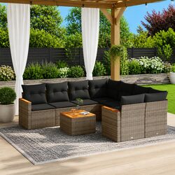 Your New Favorite 9 Piece Garden Sofa Set Awaits