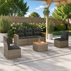 Your Perfect 6-Piece Garden Sofa Set Awaits You