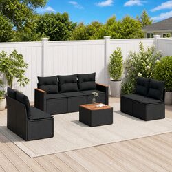 Comfortable 8 Piece Garden Sofa Set for Friends and Family