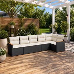 6 Piece Modular Garden Sofa Set - Friendly Outdoor Seating