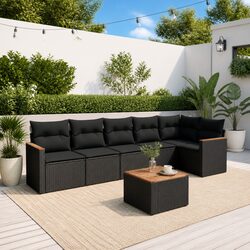 Friendly 7-Piece Garden Sofa Set for Your Outdoor Space