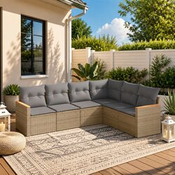 Enjoy Your Outdoor Space with a 6-Piece Sofa Set