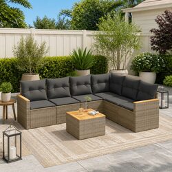 Your Cozy 7 Piece Garden Sofa Set Awaits