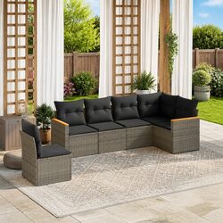 Enjoy Outdoor Living with This 6-Piece Sofa Set