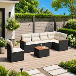 Your Outdoor Oasis: 7-Piece Garden Sofa Set