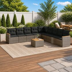 Friendly 10-Piece Garden Sofa Set for Your Outdoor Space