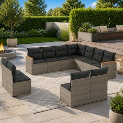 Your Ideal 11-Piece Outdoor Sofa Set Awaits